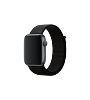 BİPOWER Apple Watch 42-44 mm KRD3 Hasır Kordon (Siyah)