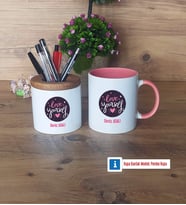 Love Yourself Kalemlik, Kupa Bardak T Kişiye Özel Hediye (Model 9)