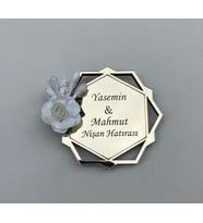 Kişiye Özel Pleksi Magnet Hatıra (Altın)
