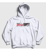 Presmono Unisex Beyaz American Idiot V2 Green Day Kapüşonlu Sweatshirt 55280tt (Beyaz)