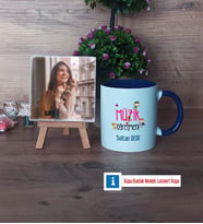 Müzik Öğretmeni Fotoğraflı Dekoratif Taş, Kupa Bardak Beyaz Hediye (Model 3)