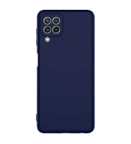Samsung Galaxy M22 Kılıf Özel Orijinal Lansman Serisi, İçi Kadife, Pürüzsüz Yumuşak ve Mat TPU Silikon (Lacivert)
