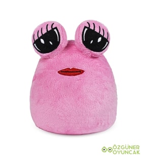 22 cm Galaktik Poe Sarı Kirpikli Peluş Oyuncak: Uzaylı Dostunuz (Pembe)