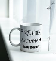 Adıyaman Temalı Kişiye Özel İsim ve/veya Fotoğraflı Kupa Bardak No:X025-02 (Beyaz)