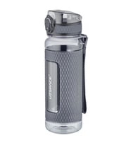 Uzspace FiftyFifty 520ml Tritan Su Matarası Silikon Korumalı Kaydırmaz Gövde (Gri)