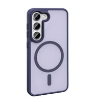 Vendas Samsung Galaxy S23 Kılıf Magsafe Şarj Özellikli Mat Arka Yüzey Zore Sio Kapak (Lacivert)