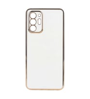 Galaxy Note 20 Ultra Kılıf Zore Bark Kenarları Altın Renk Kılıf (Beyaz)