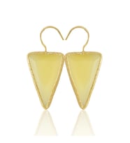 Kadir Jewellery 22 Ayar Altın Kaplama Vintage Küpe -El İşçiliği Ve Hipoalerjenik Küpe (Sarı)