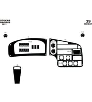 Meriç® Otokar Magirus Ön Torpido Kaplama Maun 39 Parça 2011-› (Piano Black)
