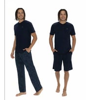 U.S. Polo Assn. Erkek 3'lü Düğmeli Pijama Takımı (Lacivert)