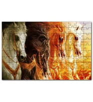 Cakapuzzle Mahşerin Dört Atlısı Puzzle Yapboz MDF (Ahşap) (500 Parça)