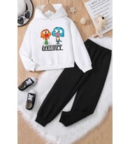 Çocuk Gumball Eşofman Takımı (A.Beyaz)