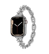 Apple Watch 7 41mm Redclick Taşlı Parlak Bilezik Kadın Metal Kordon 103