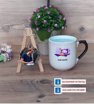 Bilgisayar Mühendisi Kupa Bardak Beyaz ve Fotoğraflı Ahşap Anahtarlık Hediye (Model 10)