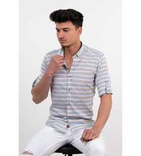 Bican Slimfit Gömlek (Krem)