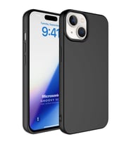 Microsonic Apple iPhone 15 Plus Kılıf Groovy Soft Derin Mor (Siyah)