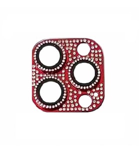 Apple iPhone 11 Pro CL-08 Kamera Lens Koruyucu (Kırmızı)
