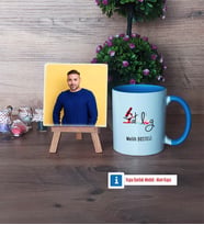 Patolog Fotoğraflı Dekoratif Taş, Kupa Bardak Beyaz Hediye (Model 4)