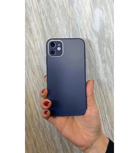 İphone 12 Pro Max Mat Elektro Cam Kamera Korumalı Kılıf (Lacivert)