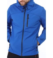 Ghassy Co Erkek Su Rüzgar Geçirmez Softshell Spor Ceket 7 Renk (Mavi)