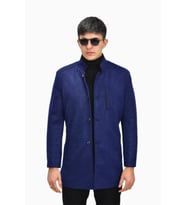 Erkek Hakim Yaka Kaşe Kaban BGL-ST03412 (İndigo)