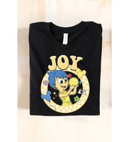 Ters Yüz Neşe Joy T-shirt (Siyah)