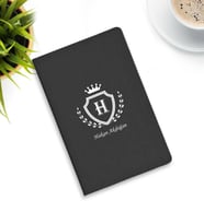 Kişiye Özel İsim Baskılı Ajanda/Defter  (Siyah)