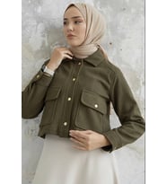 KISA CEPLİ KAŞE MONT (Haki)