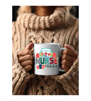 Hemşire Temalı Özel Tasarım Seramik Kupa Mug - Hediyelik Kupa Bardak - Nurse (06)