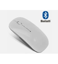 Taşınabilir Sessiz Işıklı  Kablosuz Şarj Edilebilir Bluetoothlu Tablet Bilgisayar Tv  Uyumlu Fare (Beyaz)