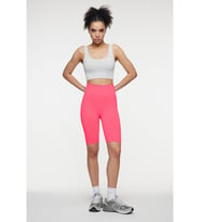 Mistirik Jerovin Model Toparlayıcı Örme Seamless Push Up Etkili Kısa Şort (Pembe)