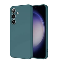 Galaxy S24 Plus Kılıf Mara Lansman İç Yüzeyi Kadife Kılıf (Koyu Yeşil)