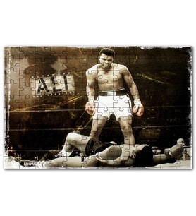 Cakapuzzle Muhammed Ali Khaliah Nakavut Eskitilmiş Puzzle Yapboz MDF (Ahşap) (500 Parça)