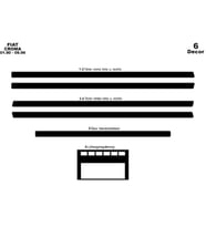 Meriç® Fiat Croma Ön Torpido Kaplama 6 Parça Maun 1990-1996 (Piano Black)