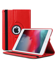 Microsonic Apple iPad Mini 5 7.9'' 2019 (A2133-A2124-A2125-A2126) Kılıf 360 Rotating Stand Deri (Kırmızı)