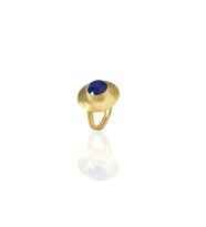 Kadir Jewellery 22 Ayar Altın Kaplama Zirkon Taşlı Kadın Vintage Yüzük (Parlement)