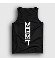 Presmono Unisex Beyaz Logo Rock Mgmt Atlet 491719tt (Siyah)