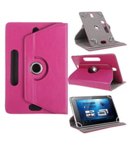 Vorcom 10.36 Inc Uyumlu Üniversal Dönerli Standlı Tablet Kılıfı +Dokunmatik Tablet Kalemi Hediye (Pembe)