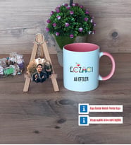 Eczacı Kupa Bardak Beyaz ve Fotoğraflı Ahşap Anahtarlık HediyeEczacıya Hediye Eczacılar Günü Hediyesi (Model 6)