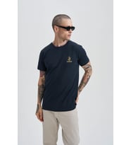Beginning Composition Erkek Nakış T-Shirt (Lacivert)