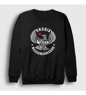 Presmono Unisex Beyaz Eagle V3 Ufc Khabib Nurmagomedov Sweatshirt 314389tt (Siyah)