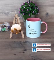 Eşe Hediye Kupa Bardak Beyaz ve Fotoğraflı Ahşap Anahtarlık Hediye (Model 6)