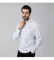 Erkek Gömlek Slimfit Likralı Kumaş Uzun Kol Pa-180 (Beyaz)