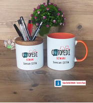 Ortopedi Uzmanı Kalemlik, Kupa Bardak T Kişiye Özel Hediye (Model 13)
