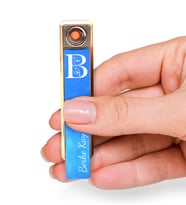 Kişiye Özel Usb Şarjlı Dokunmatik Elektronik Çakmak (Mavi)