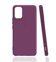 Vivo V21E Kılıf Biye Yumuşak Silikon Case (Mor)