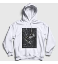 Presmono Unisex Beyaz Yüzüklerin Efendisi Güç Yüzükleri Rings Of Power Kapüşonlu Sweatshirt 363980tt (Beyaz)