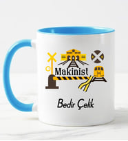 Makinist Kupa Bardağı (Mavi)