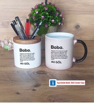 Baba Kalemlik, Kupa Bardak T Kişiye Özel Hediye (Model 3)