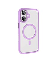 iPhone 16 Plus Kılıf Wireless Şarj Özellikli Zore Magsafe Silikon Kılıf (Pembe)